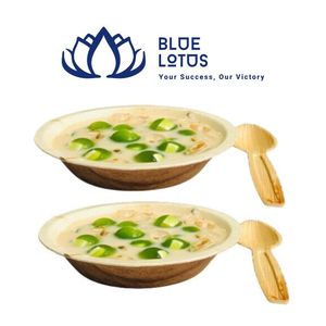DISPONIBLES Assiettes jetables biodégradables compostables en feuilles de palmier de haute qualité, 10 pouces, lot de 50, écologiques, pour le camping en plein air, le barbecue - Product Image 1