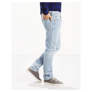 100% Cotton High Quality Denim Pants Print Streetwear Distressed Acid Wash <b>Slim</b> Fit Men's <b>Jeans</b> - Product Image 2