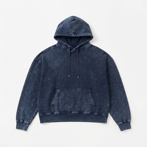 Fabricante de Sudaderas con Capucha Extra Grandes de Estilo Vintage con Lavado Ácido, 380 GSM, Algodón Grueso, Hombros Caídos, Logotipo Personalizado - Product Image 2