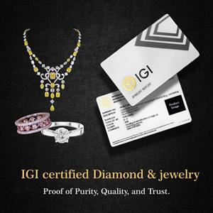 Bague de fiançailles en zircon de laboratoire taille princesse, plaquée or jaune 18 carats, sertie à griffes, certifiée IGI, en acier inoxydable pour femmes - Product Image 6