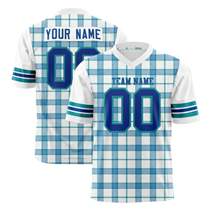 Maillot de football américain sur mesure avec nom, numéro et logo personnalisés, ensemble uniforme de football américain en mesh respirant - Product Image 1