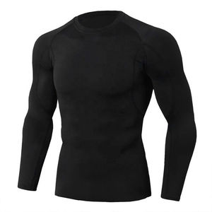High Quality <b>Custom</b> Mens Long Sleeve Rash Guard <b>Compression</b> MMA Blank Anti-UV Breathable - Product Image 6