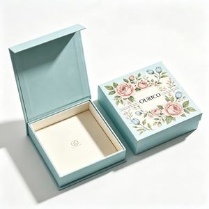 Custom <b>Magnetic</b> Flip <b>Gift</b> <b>Boxes</b> & Book-Shaped Perfume Packaging Holiday Cosmetic <b>Boxes</b> with Kraft Corrugated Four-Color Printing - Product Image 1