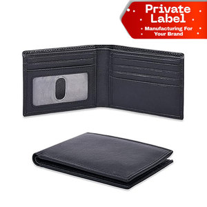 Portefeuille pour homme en cuir de vache authentique, portefeuille vintage pour usage quotidien, portefeuille en cuir Crazy Horse de luxe, logo personnalisé, cuir de vache véritable - Product Image 1