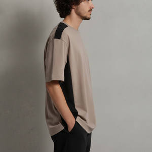 Nouveaux T-shirts personnalisés à manches courtes pour hommes 100% Coton Été Hip Hop Coupe Ample Écologique 220g Séchage Rapide Anti-rétrécissement - Product Image 3