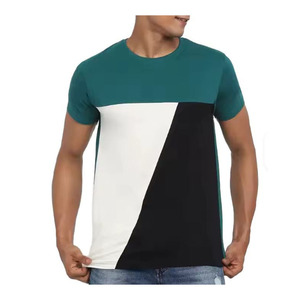 Men's 100% Cotton Fully Customized Front Short Sleeve O-Neck T-Shirt-Breathable Quick Dry Solid Pattern Custom Logo Printing - Product Image 2