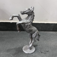 Sculpture d'animal moderne pour table, en aluminium décoratif avec revêtement brun par Artisan Design