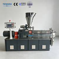 Machine d'expérimentation série TSH, Mini extrudeuse granulatrice de masterbatch couleur pour laboratoire, extrudeuse de granulés plastiques à double/bijoue vis