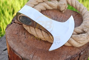 Hand Forged Viking Style <b>Axe</b> Head Carbon Steel Tomahawk Blank for Bushcraft Hunting <b>Camping</b> Tool Supplier - Product Image 2