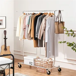 Black Powder Coated Metal Cloth <b>Rack</b> Handmade Heavy Duty Clothing Display StandSingle Tier Iron <b>Storage</b> Basket <b>Wall</b>-Mounted - Product Image 2