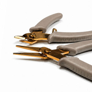 OEM High Quality Jewelry Making <b>Needle</b> Nose and Wire Cutter Cutting Pliers Silver Gold Wire Drawing <b>Beading</b> Wire Wrapping DIY - Product Image 1