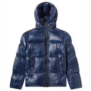 Chaquetas para hombre, chaqueta con logotipo personalizado, chaqueta de invierno de poliéster acolchada para hombre, chaquetas de alta calidad, último diseño de burbujas con capucha - Product Image 4