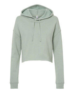 Sudadera con Capucha Verde Claro para Mujer, Hombros Caídos, Manga Larga, Estilo Casual - Product Image 3