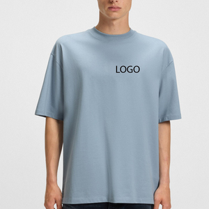 T-shirt en coton à col rond pour homme, coupe décontractée, qualité supérieure, manches courtes, service OEM, design uni, pour acheteurs en gros - Product Image 1