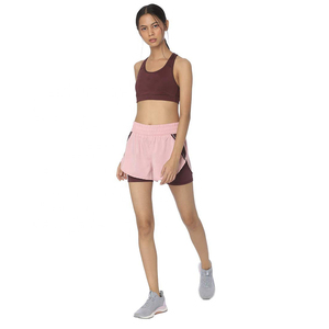 Shorts de sport et yoga OEM pour femme, sans couture, taille haute, effet push-up, respirants, séchage rapide, en tissu et nylon - Product Image 2