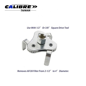 Clé à filtre à huile réglable à 3 mâchoires en acier TAIWAN CALIBRE pour une plage de 63 mm à 102 mm, garantie 1 an - Product Image 2