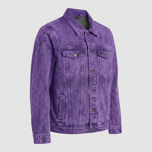 New Arrival <b>Men</b> <b>Denim</b> <b>Jackets</b> Custom Embroidered Jean <b>Jacket</b> with OEM Size Private Label and Wholesale Supply Support - Product Image 2