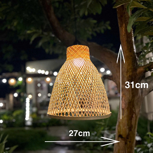 Eco Bamboo Lantern-Lámpara decorativa tejida natural de Vietnam - Product Image 5