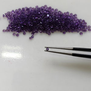 Ametista Africana Natural Púrpura, Corte Brillante Redondo de 2MM, Gemas Sueltas de la Mejor Calidad, Gemas de Montaña Roja para Joyería - Product Image 4