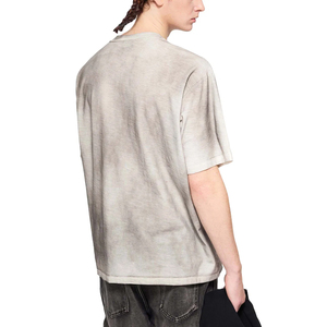 T-shirt Homme Personnalisé 100% Coton Effet Vieilli Délavé par Pulvérisation Manches Courtes Style Vintage Technique de Lavage à l'Acide Numérique Coupe Oversize - Product Image 3