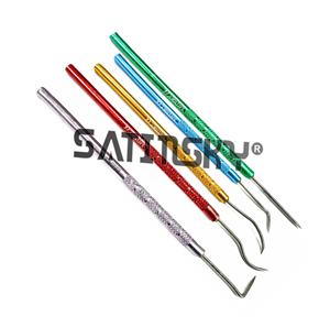 Herramientas para tallar cera, herramientas para tallar cera de joyería, herramientas para esculpir arcilla metálica, juego de 5 herramientas de acero inoxidable para cirugía dental y médica - Product Image 1