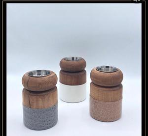 Nouveau design – Ensemble brûleur à bakhoor écoresponsable fait main avec incrustations en bois et résine – Art moderne – Porte-encens en bois de santal antique – Parfum d'ambiance - Product Image 2