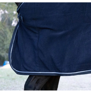 Couverture d'équitation imperméable pour l'hiver, poids moyen, grande rabat de queue, utilisation extérieure, couverture de stalle en velours pour le dressage - Product Image 3