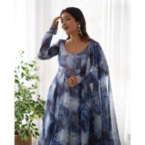 ชุด anarkali XS ขนาดพิเศษพร้อมที่กักและ dupatta สำหรับงานปาร์ตี้ - Product Image 4