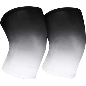 Genouillères de compression premium, support de genou en matériau flexible et durable, idéales pour les séances de sport, le cross-training et les squats. - Product Image 3