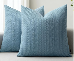 Premium Knitted <b>Cushion</b> <b>Cover</b> Soft Decorative Throw Pillow <b>Cover</b> for Home Decor - Product Image 1