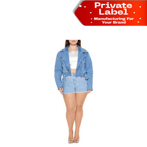 Shorts en jean pour femmes en stock, vente en gros, prix d'usine, faible MOQ, shorts en jean vintage délavés, prêts à être expédiés, étiquette personnalisée, denim pour femmes - Product Image 1