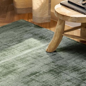 Tapis vert sauge uni, moquette minimaliste en viscose, tapis doux et moderne à poils ras pour salon, chambre, bureau, chambre d'enfant, décoration de sol, maison - Product Image 1