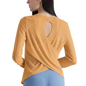 Camiseta de Verano para Mujer, Cuello Redondo, Manga Corta, Diseño a Cuadros, 100% Algodón, Transpirable, Ecológica, de Secado Rápido y Ligera - Product Image 2