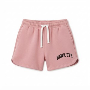 Shorts de yoga slim pour femme HAWK EYE SPORTS, couleur unie, taille haute plissée, coupe ajustée, élastique, polyester, écologique - Product Image 3