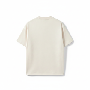 T-shirt uni beige premium |   Col rond 100% coton |   T-shirt unisexe vierge en gros pour impression personnalisée - Product Image 4