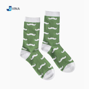 Custom Mustache Design Cotton Dress Crew <b>Socks</b> with Custom Logo <b>for</b> Men <b>Wedding</b> Groomsmen Daily Use <b>Socks</b> Manufacturer - Product Image 2