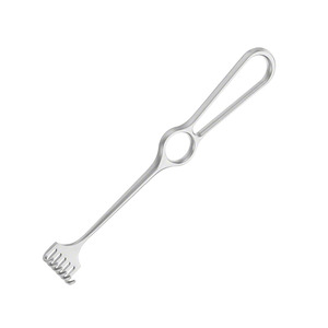 Écarteur de plaie VOLKMANN 220 mm (8,34 po) à 6 branches, pointe émoussée, profondeur 8 mm, largeur 29 mm, type Miller - Product Image 6