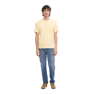 T-shirt uni à col rond et manches courtes pour homme, coupe droite classique, devant uni, en jersey, pour usage quotidien, personnalisable, OEM, vente en gros, directement de l'usine - Product Image 2