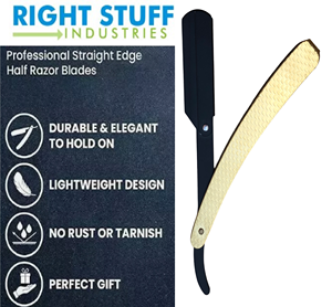 Manufacturer of Custom Logo Stainless Steel Barber Folding <b>Razor</b> for Face & Body Use Single Blade Lightweight 43g - Product Image 5