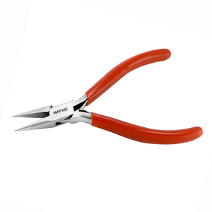 Professional Jewelry Making Pliers Slim Line Chain <b>Nose</b> Pliers 120mm Stainless Steel Precision Tip PVC Ergonomic Handles Grip - Product Image 1