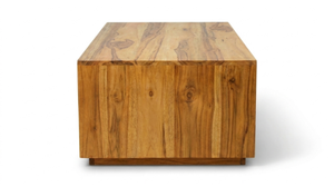 Mesa de Centro Moderna de Madera de Lujo con Estante de Almacenamiento, Diseño Minimalista, Mueble para Sala de Estar Ideal para Apartamentos - Product Image 2