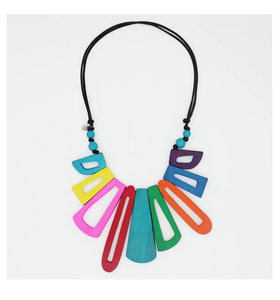 Conjunto de Joyería Clásico con Collar de Cuentas de Resina y Pendientes a Juego, Diseño de Cubo Naranja, Accesorio de Moda para Mujer - Product Image 5