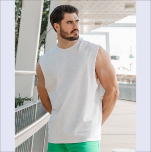 Camiseta sin mangas de alta resistencia para hombre, chaleco deportivo de verano, chaleco de gimnasio sin mangas con cuello redondo holgado, el mejor chaleco de gimnasio para culturismo - Product Image 6