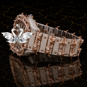 Luxury Jewelry Style Moissanite Diamond Watch Men Stainless Steel Bracelet Watch - Product Image 3