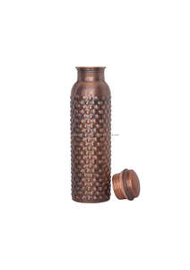 Vaso de Cobre Martillado Antiguo de 34 oz, Ecológico, Desechable, Recipiente de Cobre Puro Ayurvédico para Beber - Product Image 5