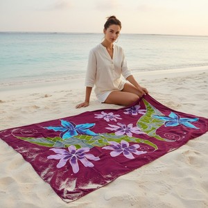 Luxury Tropical Beach <b>Sarong</b> for Women Elegant Long Pareo Wrap Skirt Breathable Rayon Swim Cover Up Stylish Summer Resort Wear - Product Image 4