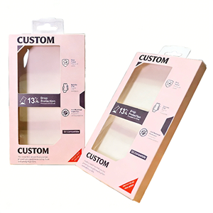 Caja de Papel Rígido Reciclable Personalizada para Funda de Teléfono 18/17/16 Ultra con Forro de Esponja, Orificio para Colgar y Ventana de Exhibición - Product Image 5