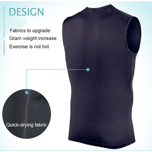 Custom Sports Vest Sleeveless Underwear T-shirt Men Yoga Gym <b>Weightlifting</b> Running Gym <b>Singlet</b> tank Top Men Vest for Men - Product Image 5