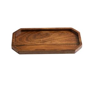 Bandeja Decorativa Redonda de Madera Rústica para Portavelas, Bandeja de Madera para Portavelas para Decoración del Hogar, Decoración de Mesa y Regalos - Product Image 6