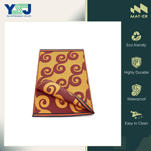 Low Market Price Easy to Clean and Corrosion Resistant Outdoor Carpets 100% Polypropylene <b>Plastic</b> Jacquard Mat from Thailand - Product Image 3